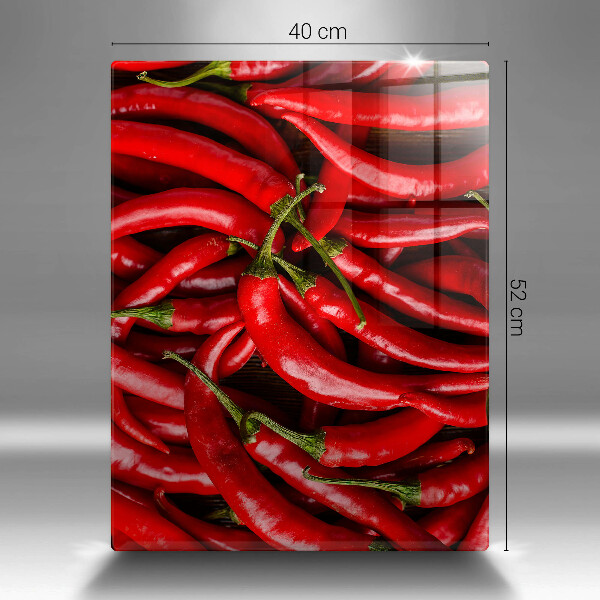 Kitchen countertop cover Hot chili peppers