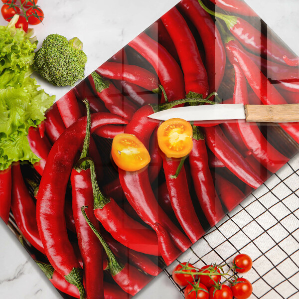 Kitchen countertop cover Hot chili peppers