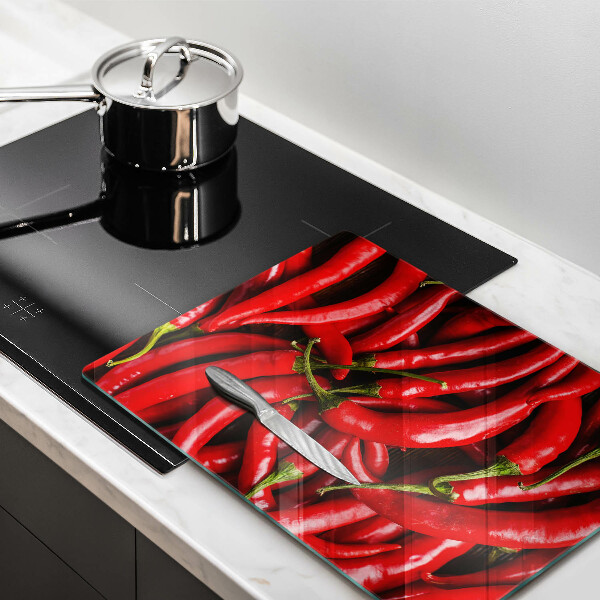 Kitchen countertop cover Hot chili peppers