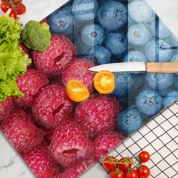 Kitchen countertop cover Fruit of raspberry and blueberries