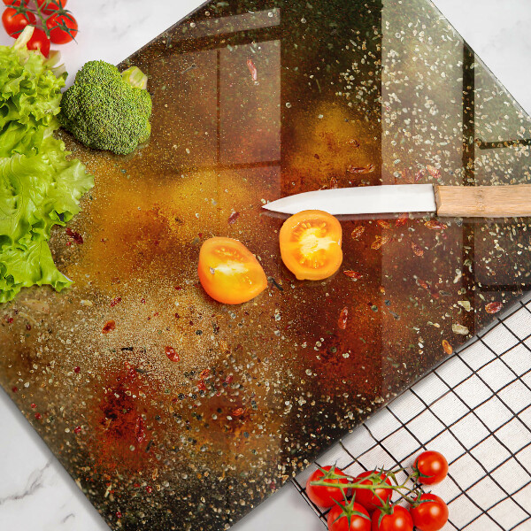 Kitchen countertop cover Colorful spices