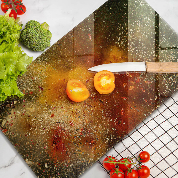 Kitchen countertop cover Colorful spices