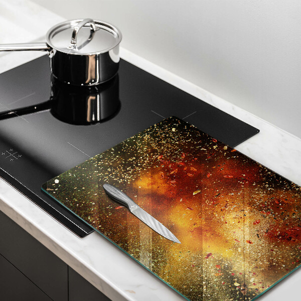 Kitchen countertop cover Colorful spices