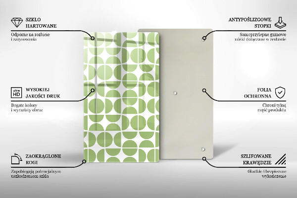 Glass worktop saver Boho shapes