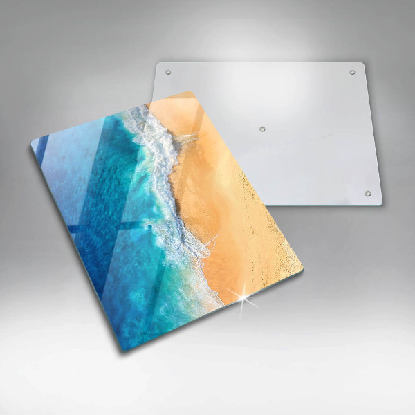 Kitchen countertop cover Beach and sea