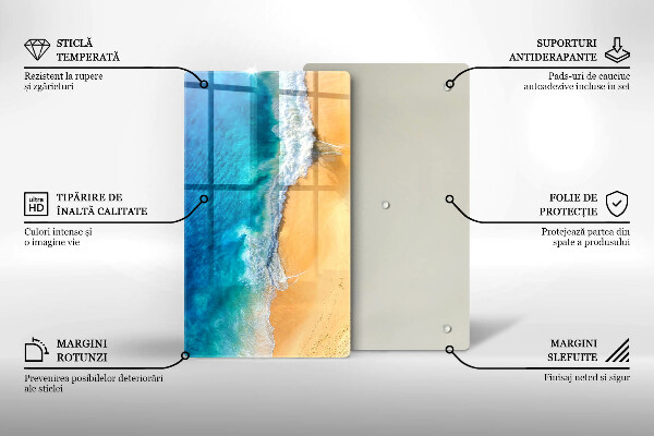 Kitchen countertop cover Beach and sea