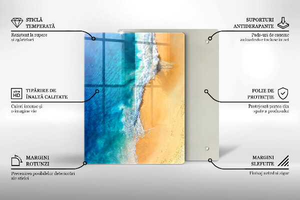 Kitchen countertop cover Beach and sea