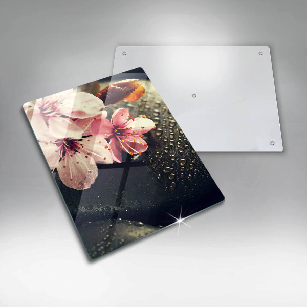 Kitchen countertop cover Flowers stones zen