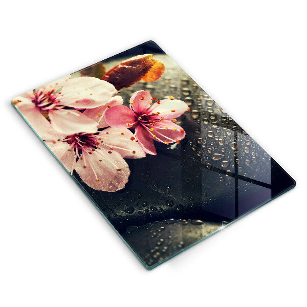 Kitchen countertop cover Flowers stones zen
