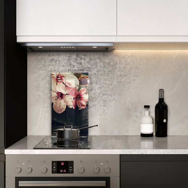 Kitchen countertop cover Flowers stones zen