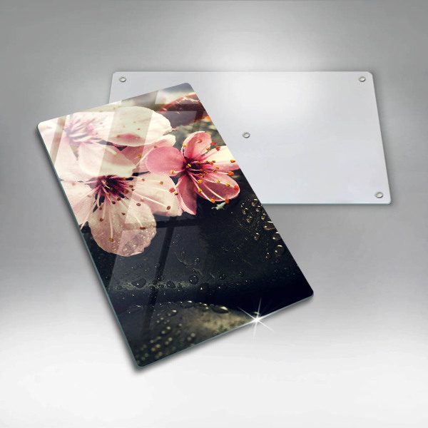 Kitchen countertop cover Flowers stones zen