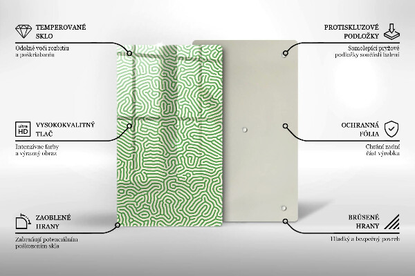 Glass worktop saver Abstraction lines