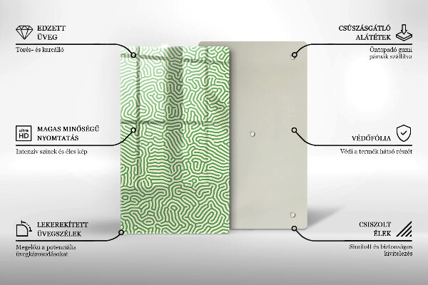 Glass worktop saver Abstraction lines