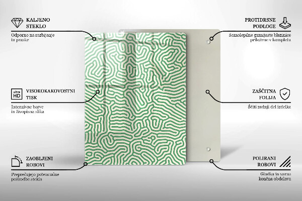 Glass worktop saver Abstraction lines