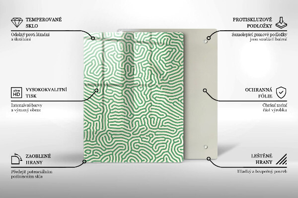 Glass worktop saver Abstraction lines