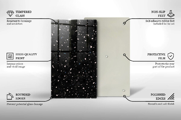 Kitchen countertop cover Dark stone