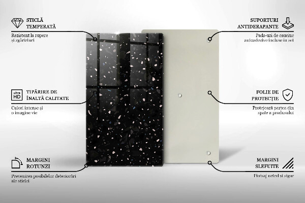 Kitchen countertop cover Dark stone