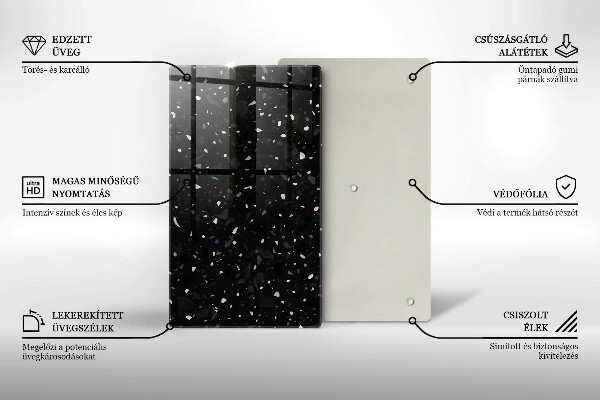 Kitchen countertop cover Dark stone