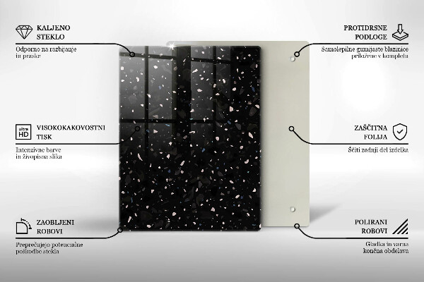 Kitchen countertop cover Dark stone