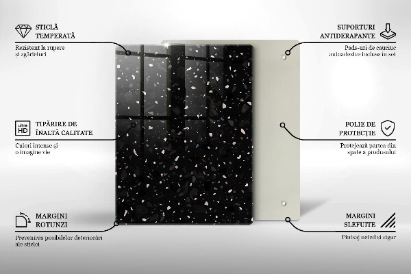 Kitchen countertop cover Dark stone
