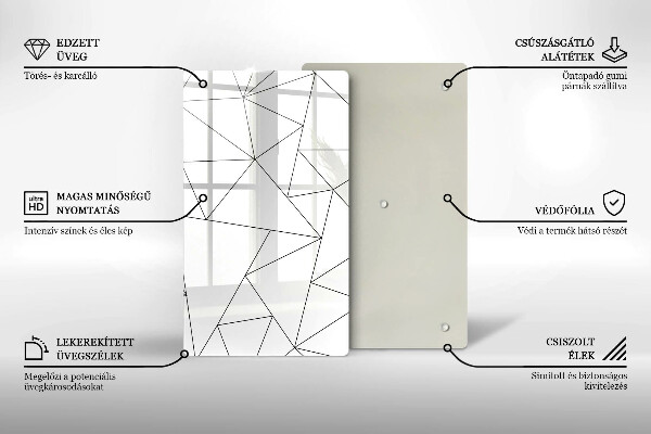 Work surface savers White triangles