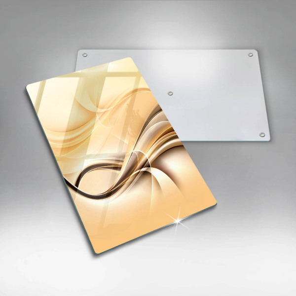 Glass worktop saver Abstraction of smoke