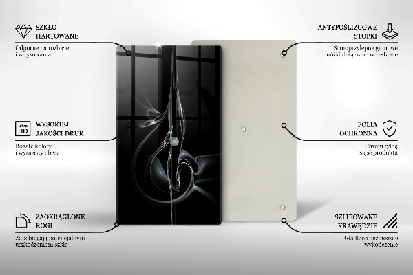 Glass worktop saver Modern abstraction