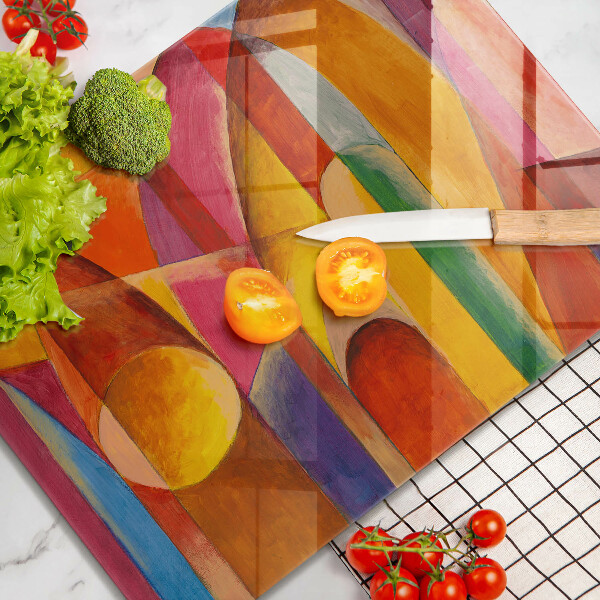 Glass worktop saver Colorful abstraction