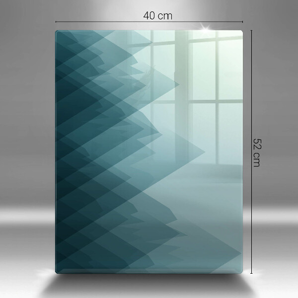 Glass worktop saver Abstract mountains