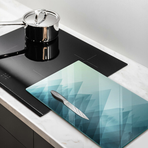 Glass worktop saver Abstract mountains