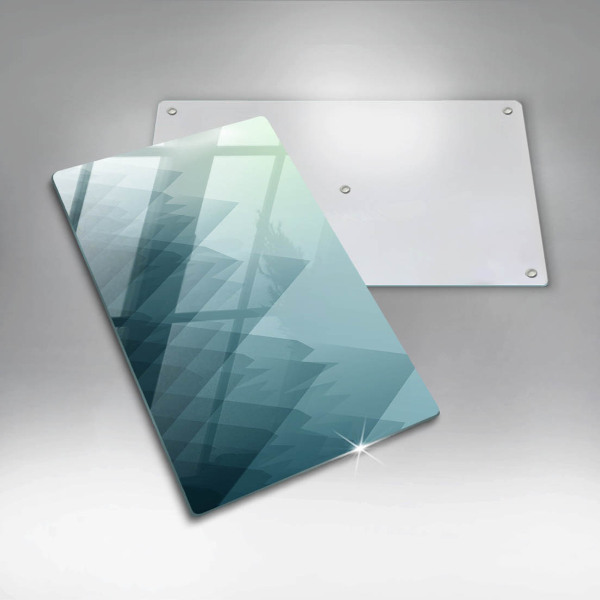 Glass worktop saver Abstract mountains