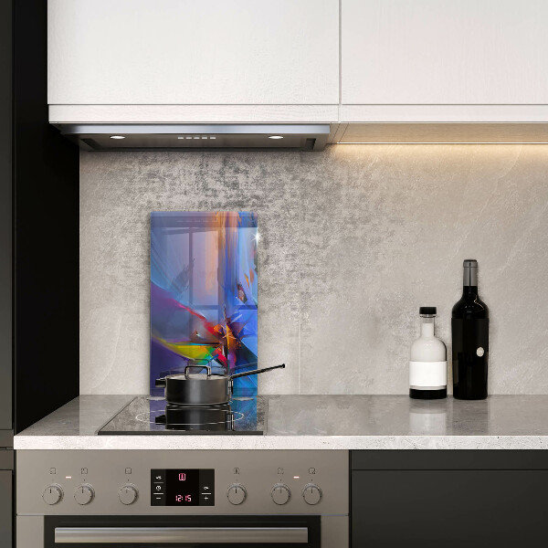 Glass worktop saver Painted abstraction