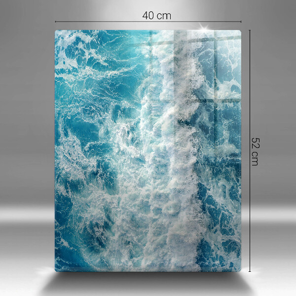 Glass worktop saver Water sea waves