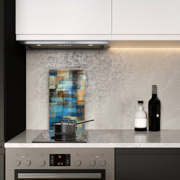 Worktop heat protector Painted background