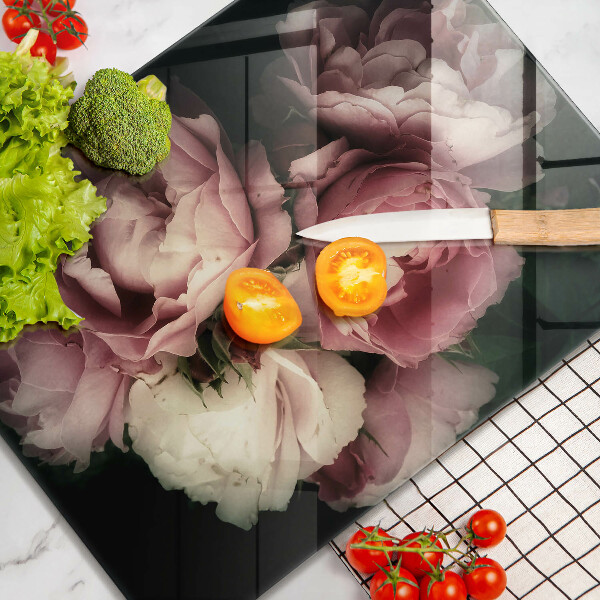 Worktop heat protector Peony flowers