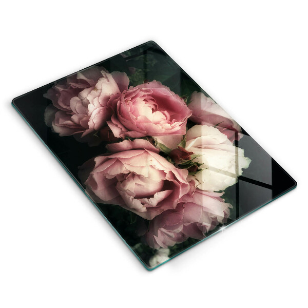 Worktop heat protector Peony flowers