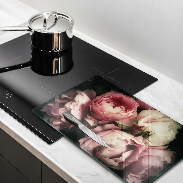 Worktop heat protector Peony flowers