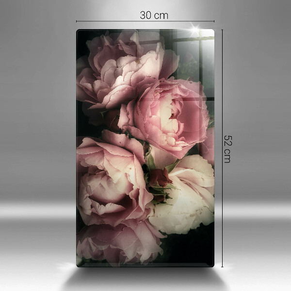 Worktop heat protector Peony flowers