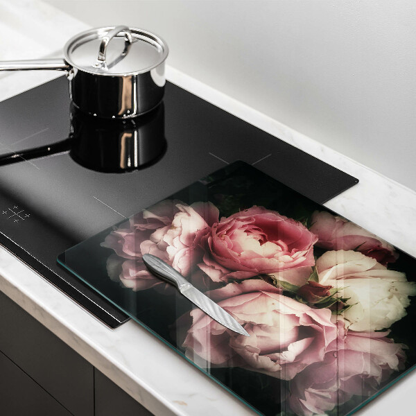 Worktop heat protector Peony flowers