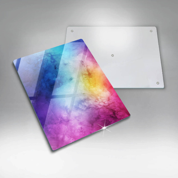 Glass worktop saver Rainbow watercolor spots