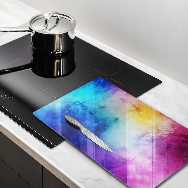 Glass worktop saver Rainbow watercolor spots