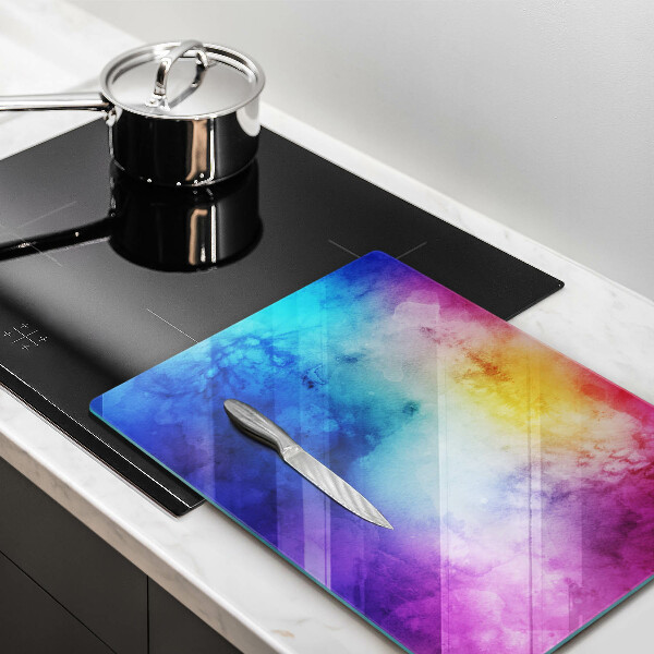 Glass worktop saver Rainbow watercolor spots