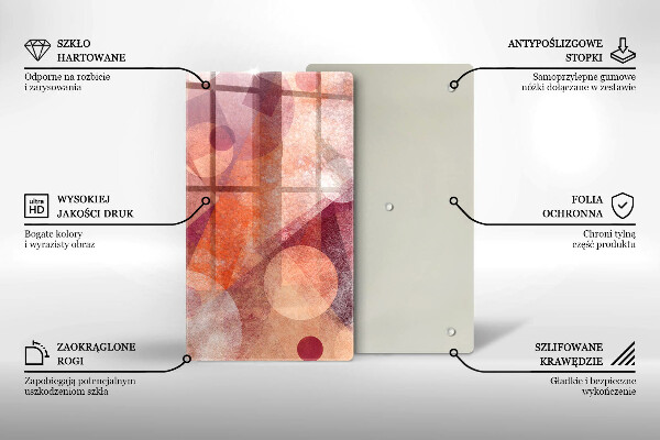 Glass worktop saver Abstract art