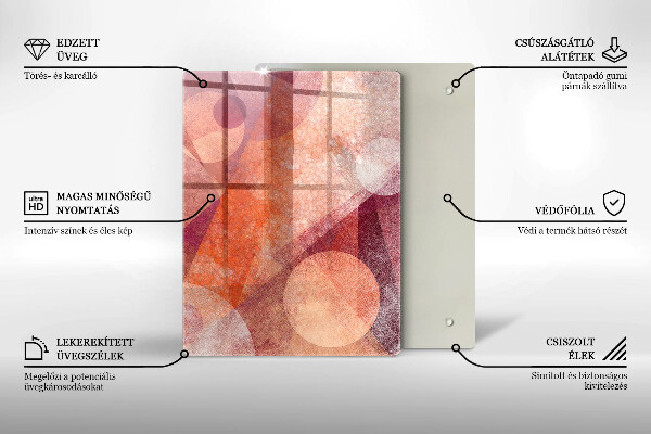 Glass worktop saver Abstract art