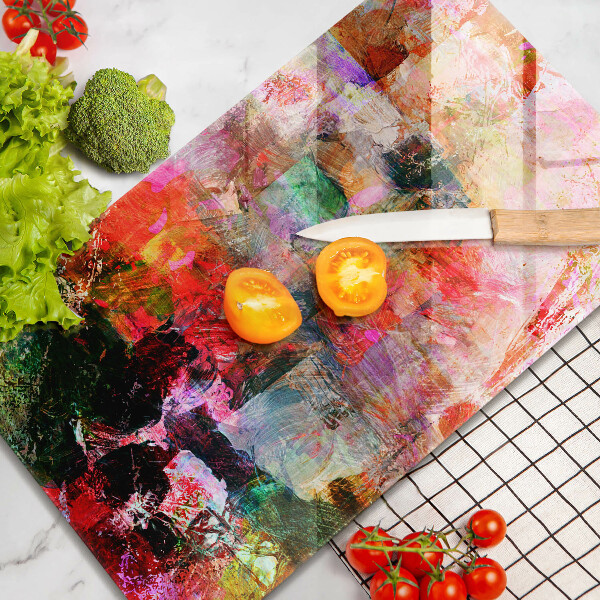 Glass worktop saver Paint abstraction