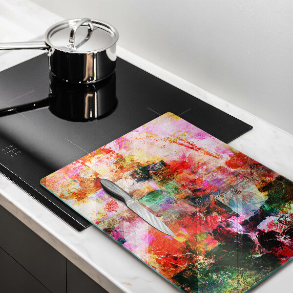 Glass worktop saver Paint abstraction