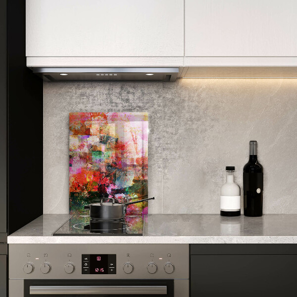 Glass worktop saver Paint abstraction