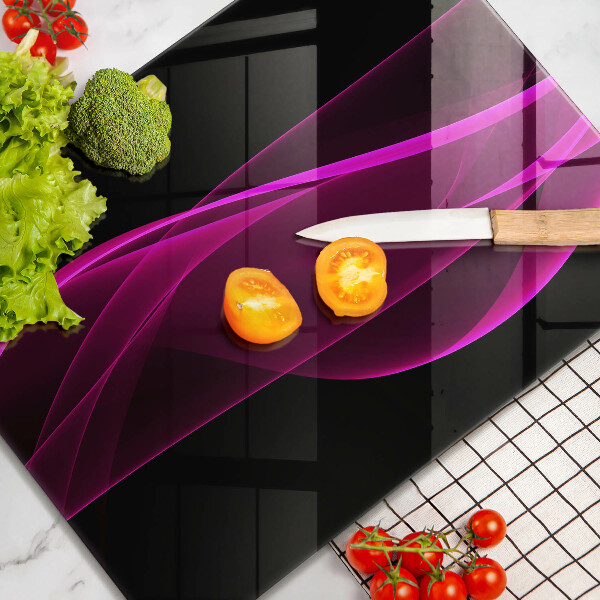 Glass worktop saver Pink abstraction