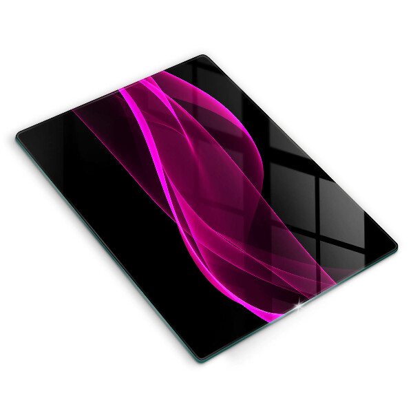 Glass worktop saver Pink abstraction