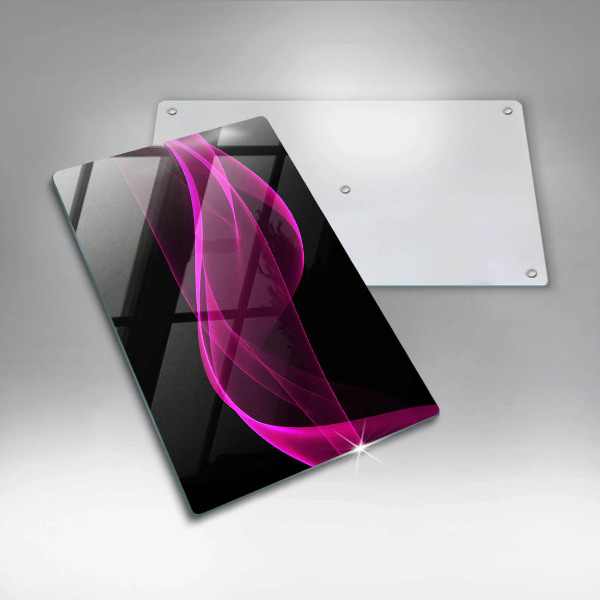 Glass worktop saver Pink abstraction